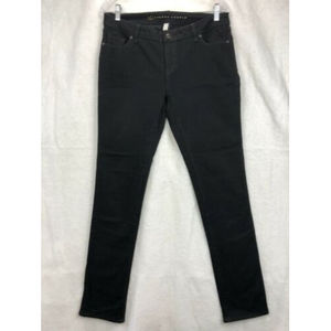 Lauren Conrad LC Women's Size 12 Black Stretchy Denim Jeans Tapered Leg